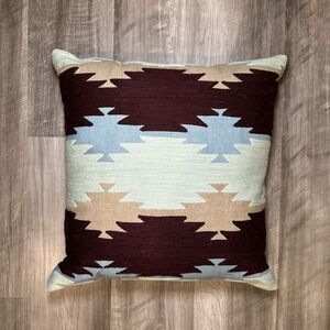 Suki Cheema Throw Pillow with Down Feather Insert - 18x18